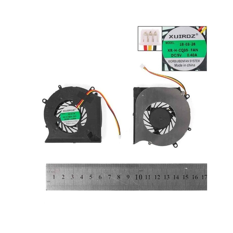 Ventilador cpu para portátil hp compaq presario cq35 ab6205hx ge3