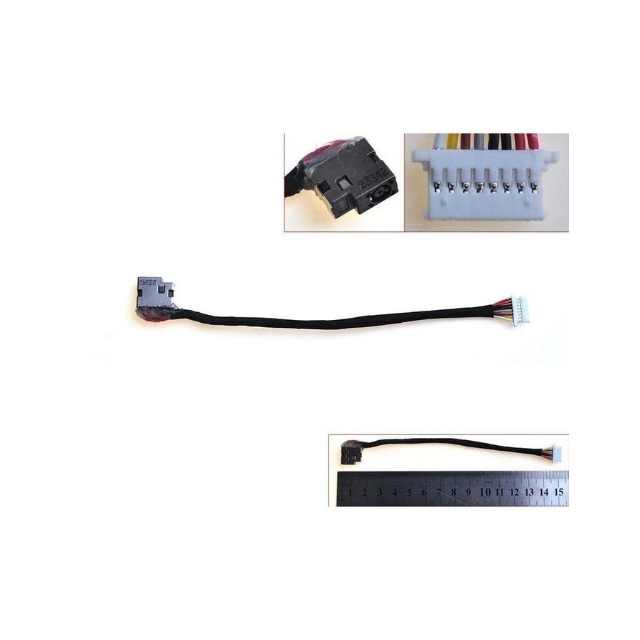 Conector dc jack para portátil hp probook 430 g3 440 g3 804187 s17