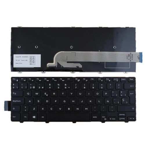 Teclado para portátil dell inspiron 14 3000 5447 5442 5445