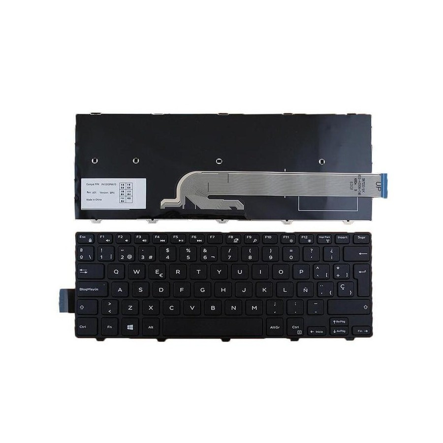 Teclado para portátil dell inspiron 14 3000 5447 5442 5445