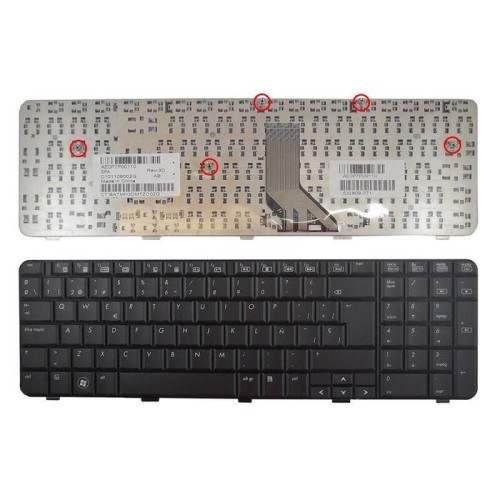 Teclado para portátil hp cq 71,  ae0p7p00110, 532809 071
