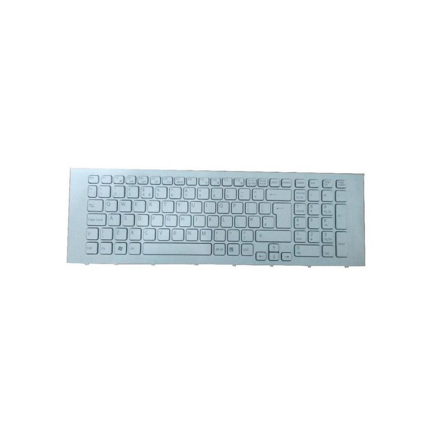 Teclado para portátil sony vaio vpc ej series con marco blanco