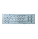 Teclado para portátil sony vaio vpc ej series con marco blanco