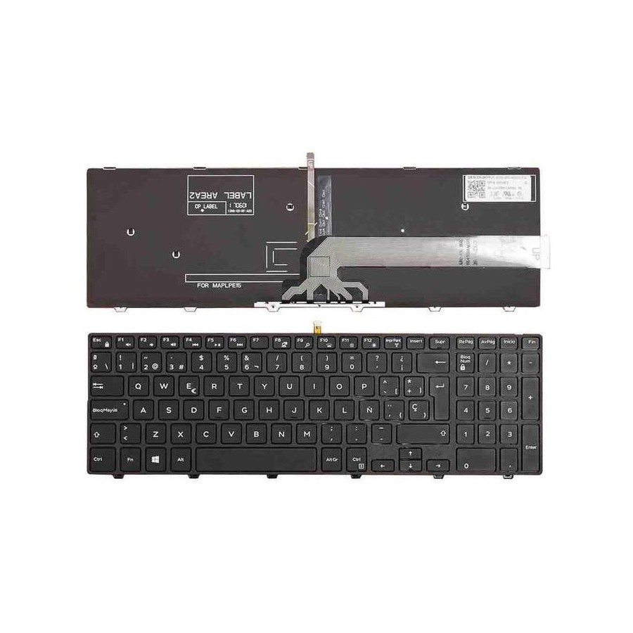 Teclado para portátil dell inspiron 15 5000 series 5547 5521 5542
