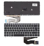 Teclado para portátil hp elitebook 840 g1 850 g1 marco plata