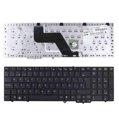 Teclado para portátil hp elitebook 8540w negro con pointstick