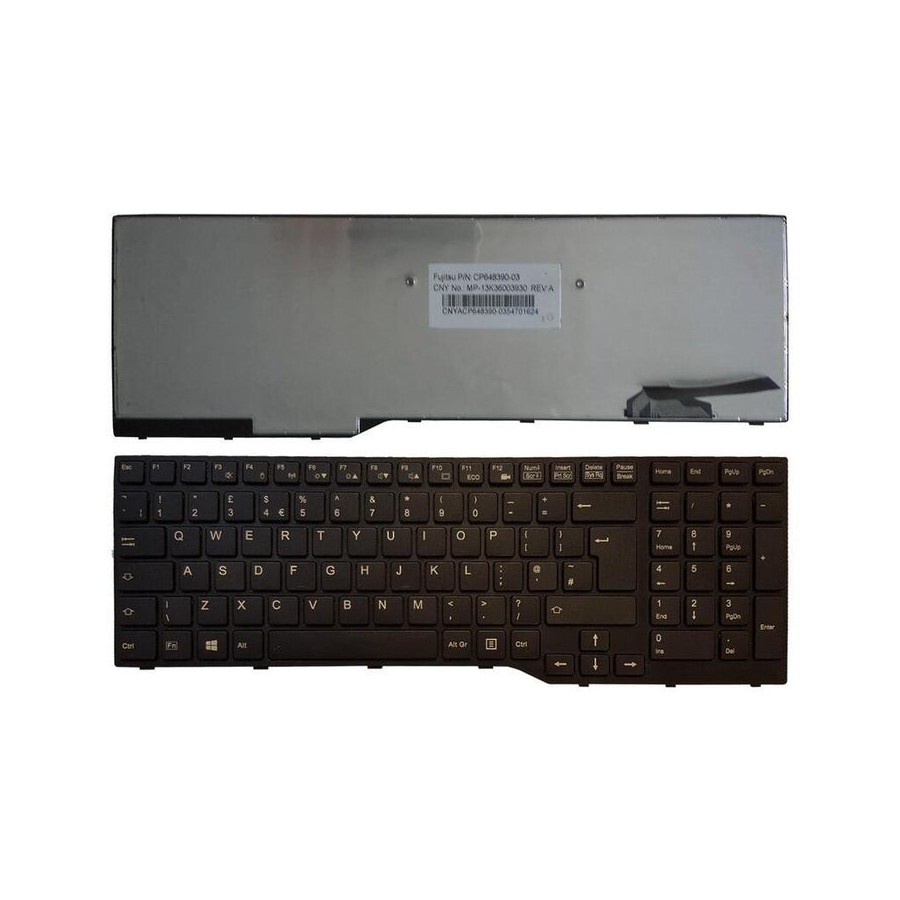 Teclado para portátil fujitsu lifebook ah544 a544 a555 a514 inglés