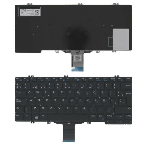 Teclado para portátil dell latitude 5280 8289 7280 7390 07wcpx