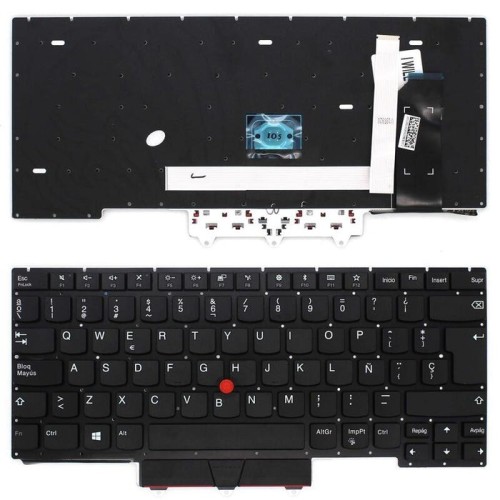Teclado para portátil lenovo thinkpad e14 r14 s3 gen2 negro