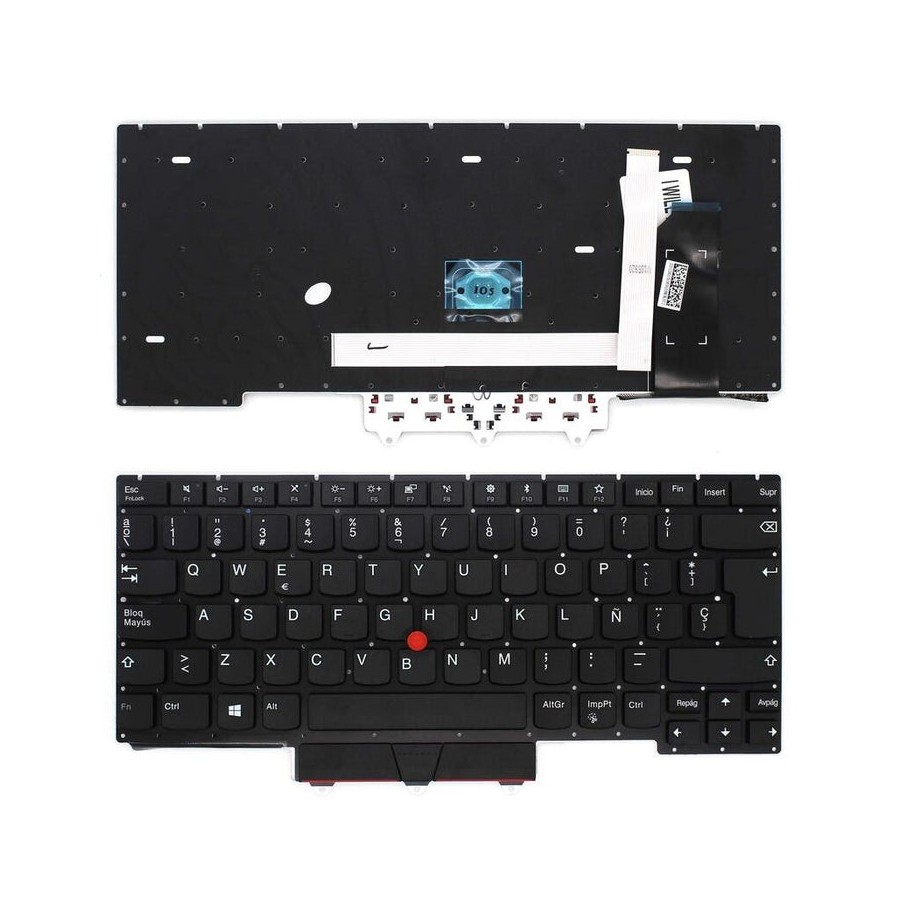 Teclado para portátil lenovo thinkpad e14 r14 s3 gen2 negro