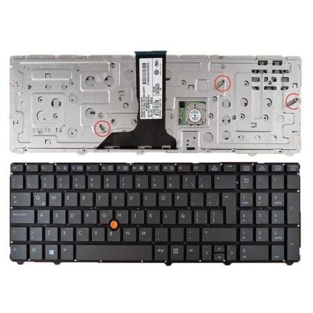 Teclado para portátil hp elitebook 8760w 8760p 8770p 8770w