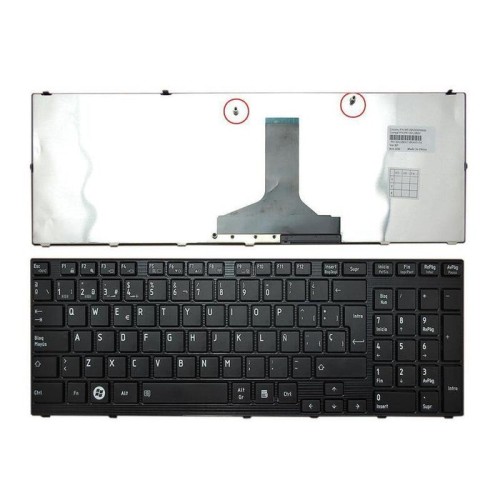Teclado para portátil toshiba satellite p750 p750d p755 p755d qosmio x770 x775