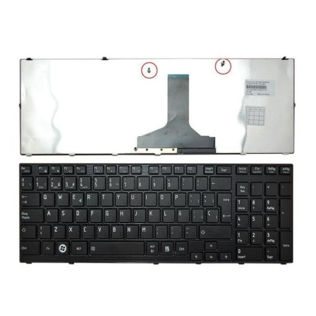 Teclado para portátil toshiba satellite p750 p750d p755 p755d qosmio x770 x775