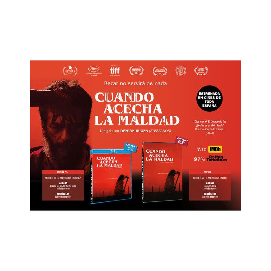 Pelicula cuando acecha la maldad - bd blu-ray