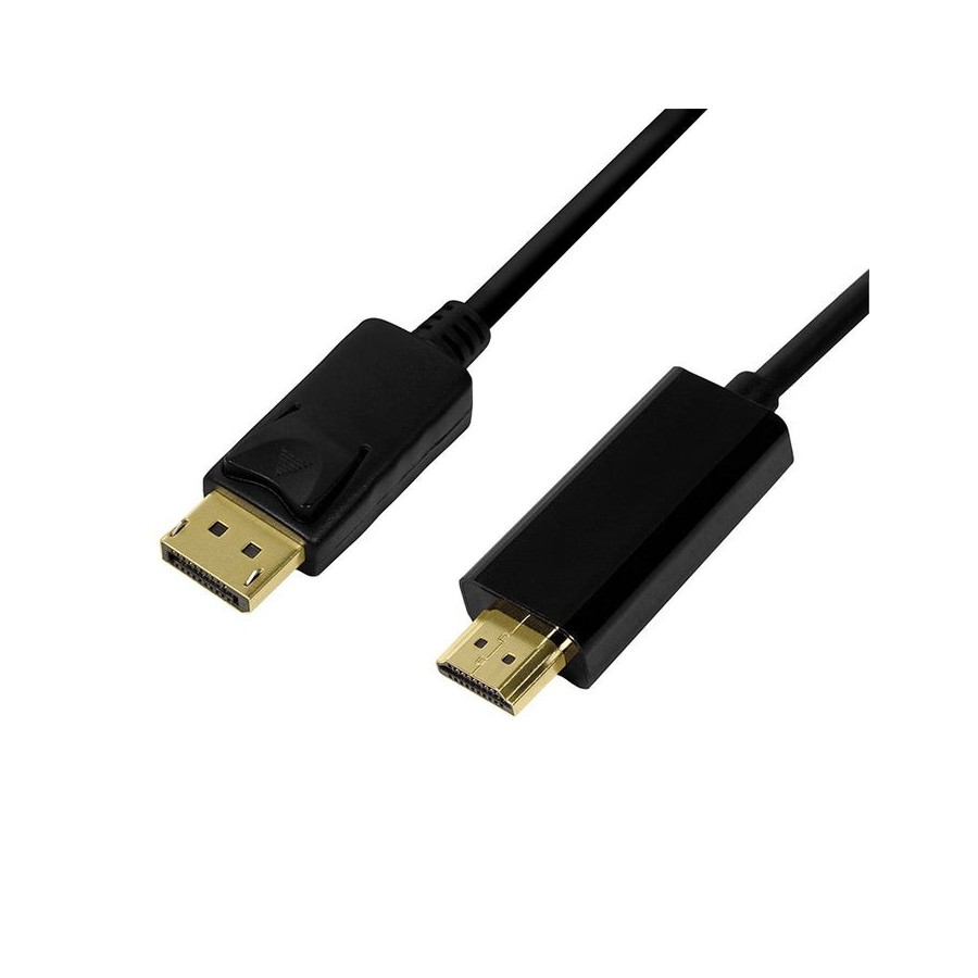 Logilink cable displayport dp 1.2 a hdmi 1.4 5m negro