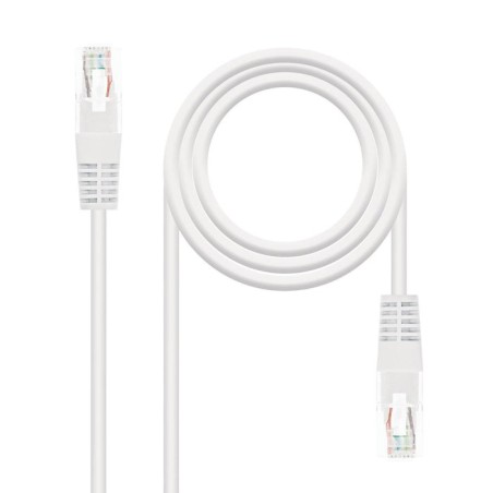 Nanocable cable de red rj45 cat.5e utp awg24 2m - blanco