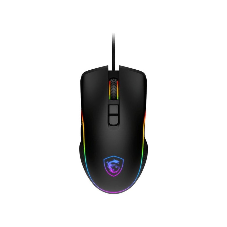 Raton msi clutch gm300 gaming  negro, usb