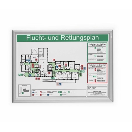 Durable 500823 marco para pared 450 x 625 mm rectángulo plata aluminio