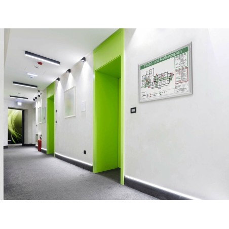Durable 500823 marco para pared 450 x 625 mm rectángulo plata aluminio