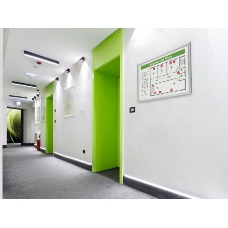 Durable 500823 marco para pared 450 x 625 mm rectángulo plata aluminio