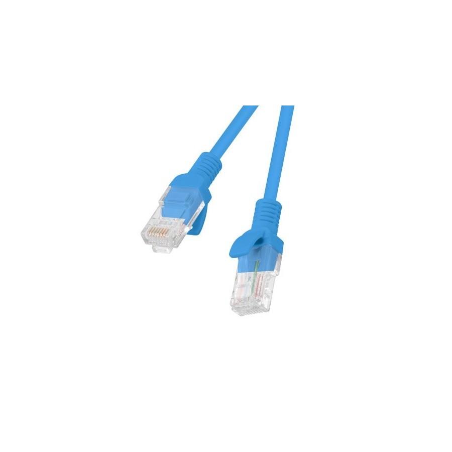 Lanberg cable de red pcu6-10cc-0150-b rj45 utp cat 6 1.5m azul