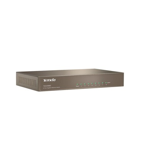 Tenda switch teg1008d 8 puertos 10/100/1000  soporte full-duplex ancho de banda hasta 16gbps