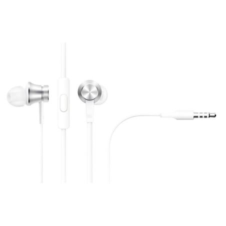 Auriculares intrauditivos xiaomi mi in ear basic con micrófono jack 3.5 plateados