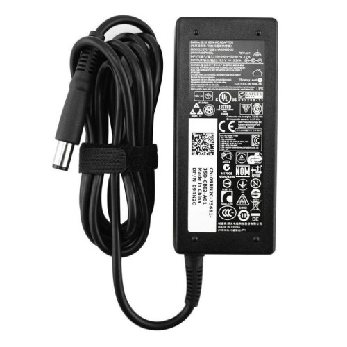 Dell cargador 19.5v 3.34a 65w (4.5mmx3.0mm) con cable alimentación para dell xps 18 (1810) 3phnw