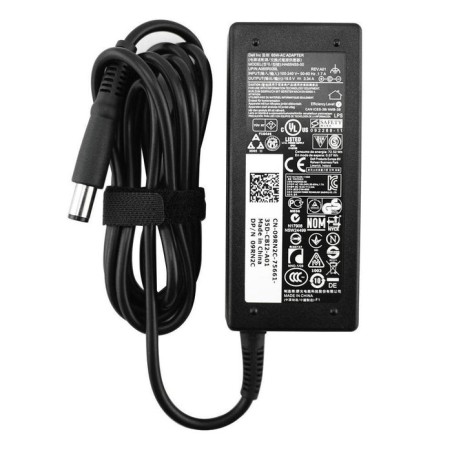 Dell cargador 19.5v 3.34a 65w (4.5mmx3.0mm) con cable alimentación para dell xps 18 (1810) 3phnw