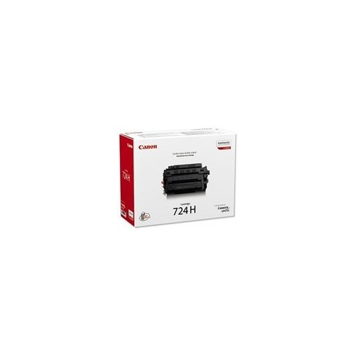 Toner original canon crg-724h negro para imageclass lbp6780x, i-sensys lbp6750dn, lbp6780x, mf512x