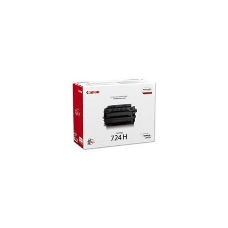 Toner original canon crg-724h negro para imageclass lbp6780x, i-sensys lbp6750dn, lbp6780x, mf512x