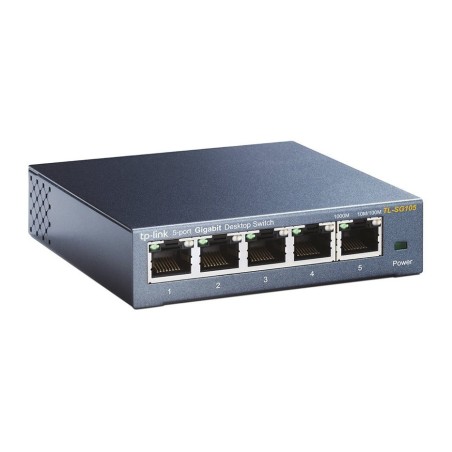 Tp-link tl-sg105 switch 5 puertos gigabit 10/100/1000 mbps metálico