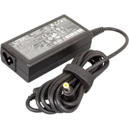 Acer cargador 19v 3.42a 65w con cable alimentación para acer travelmate 2400, 3210, 4150, 4650 ap.0650a.004