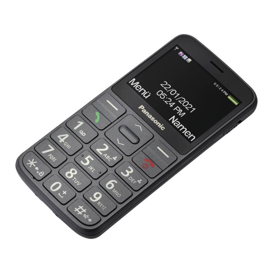 Móvil panasonic kx-tu160  de fácil uso, gris