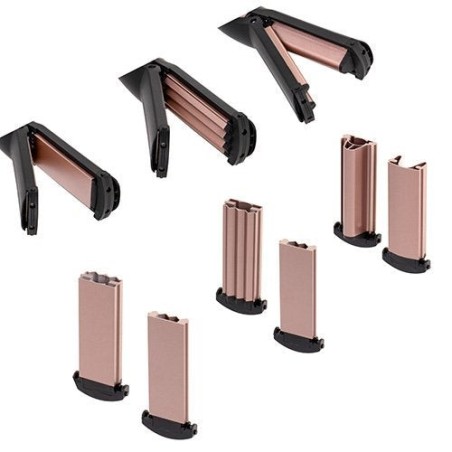 Camry cr 2024 set de peinado 5 en 1, 50 w, negro oro rosa