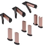 Camry cr 2024 set de peinado 5 en 1, 50 w, negro oro rosa