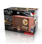 Radio adler ad 1171 retro  with bluetooth, brown
