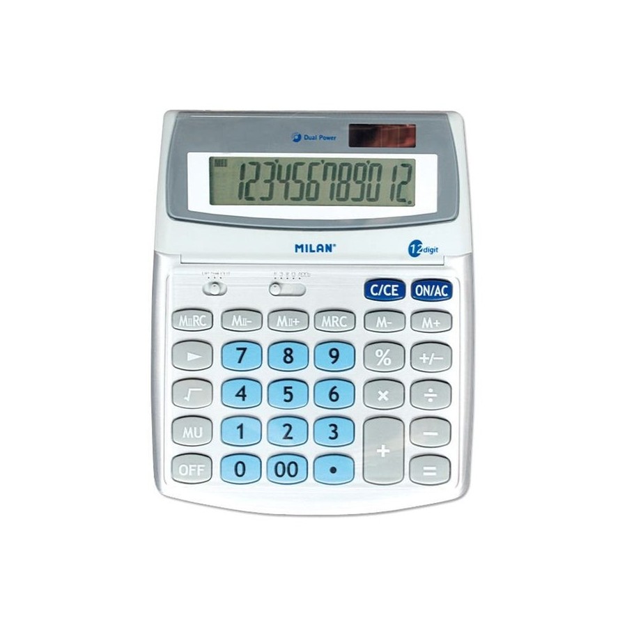 Calculadora milan 152512bl gris