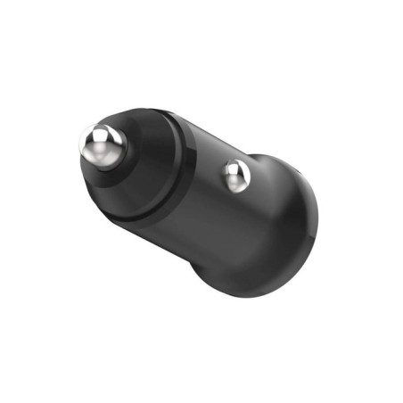 Cargador de coche usb-c fijo usb 20w, negro