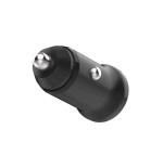 Cargador de coche usb-c fijo usb 20w, negro