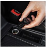 Cargador de coche usb-c fijo usb 20w, negro