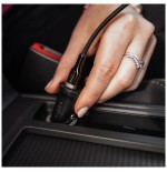 Cargador de coche usb-c fijo usb 20w, negro