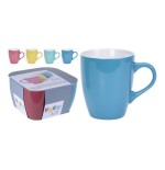 Set de 4 tazas de cafe 34cl colores surtidos