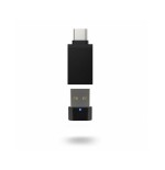 Auriculares urban factory movee max inalámbrico  usb tipo a bluetooth base de carga negro