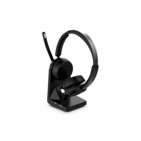 Auriculares urban factory movee max inalámbrico  usb tipo a bluetooth base de carga negro