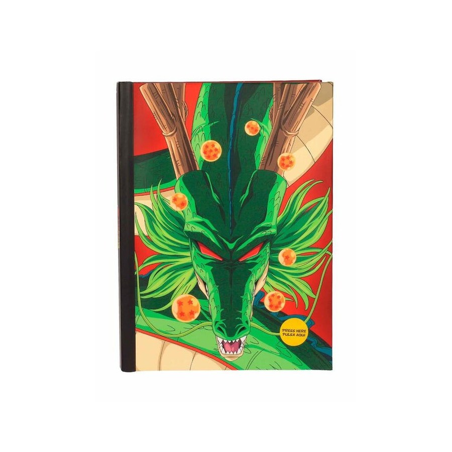 Libreta con luz shenron dragon ball z