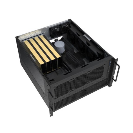 Silverstone sst-rm600, carcasa de rack negra, 6 unidades de altura sst-rm600