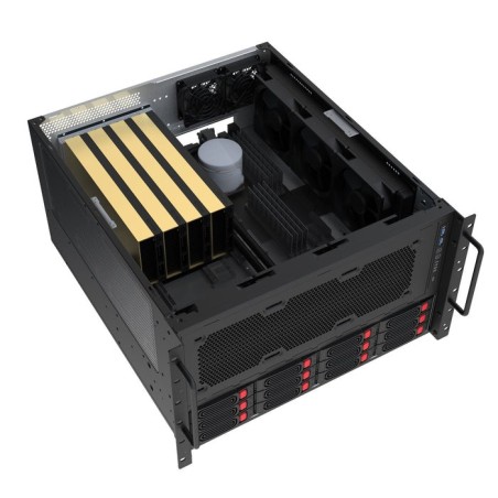 Silverstone sst-rm61-312, caja de rack negro