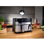 Freidora tefal ey905d de aire caliente acero fino/negro
