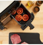 Freidora tefal ey905d de aire caliente acero fino/negro